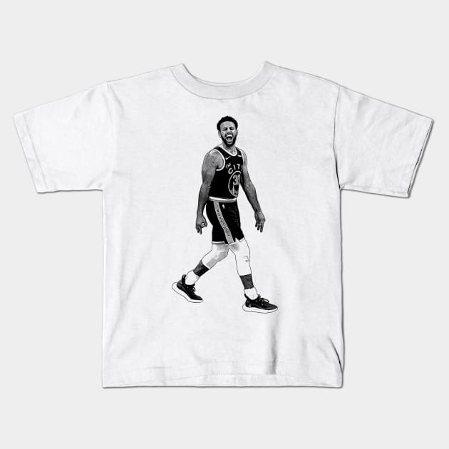 Steph Curry Scream Kids T-Shirt by Puaststrol